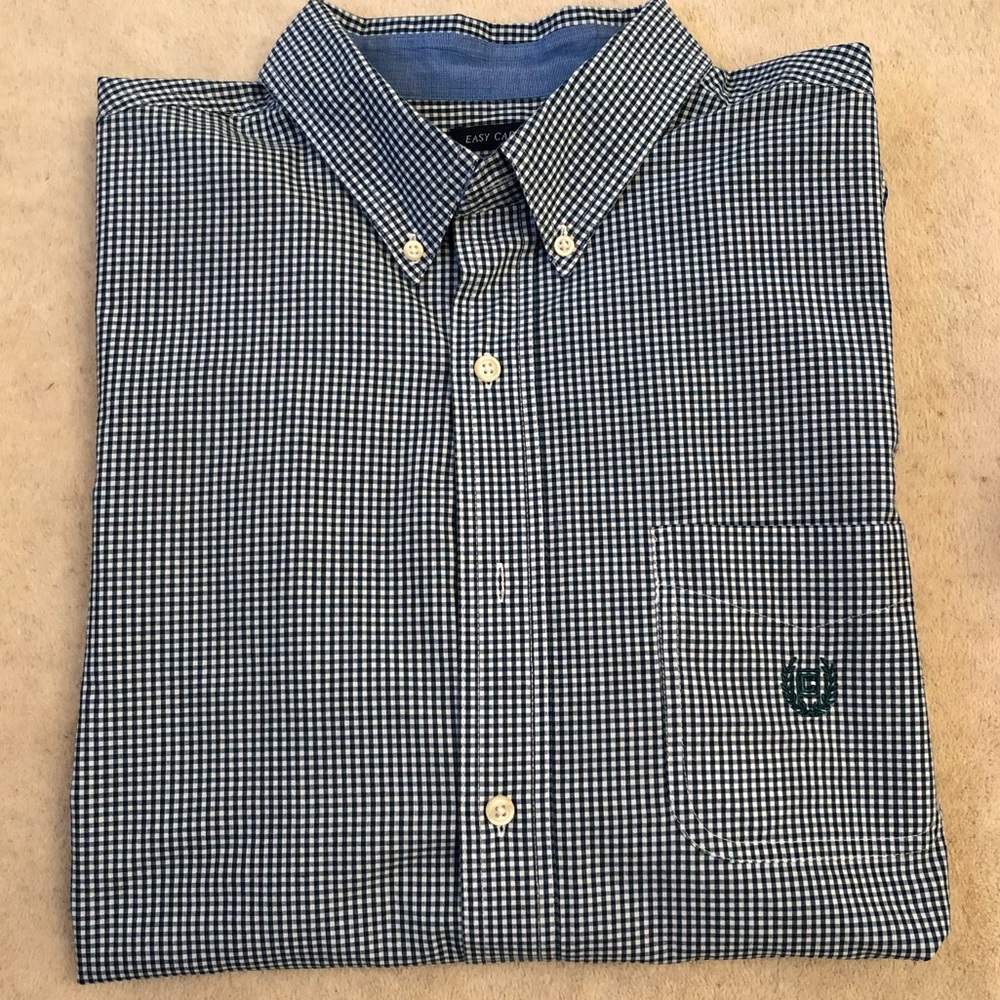 Men’s Green/White Button Down Shirt